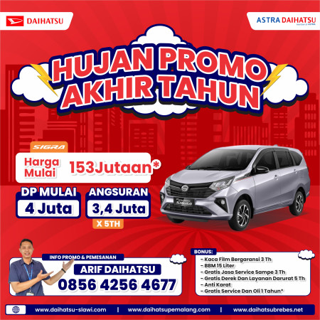 GEBYAR PROMO AKHIR TAHUN DP MULAI 4,5 JUTAAN