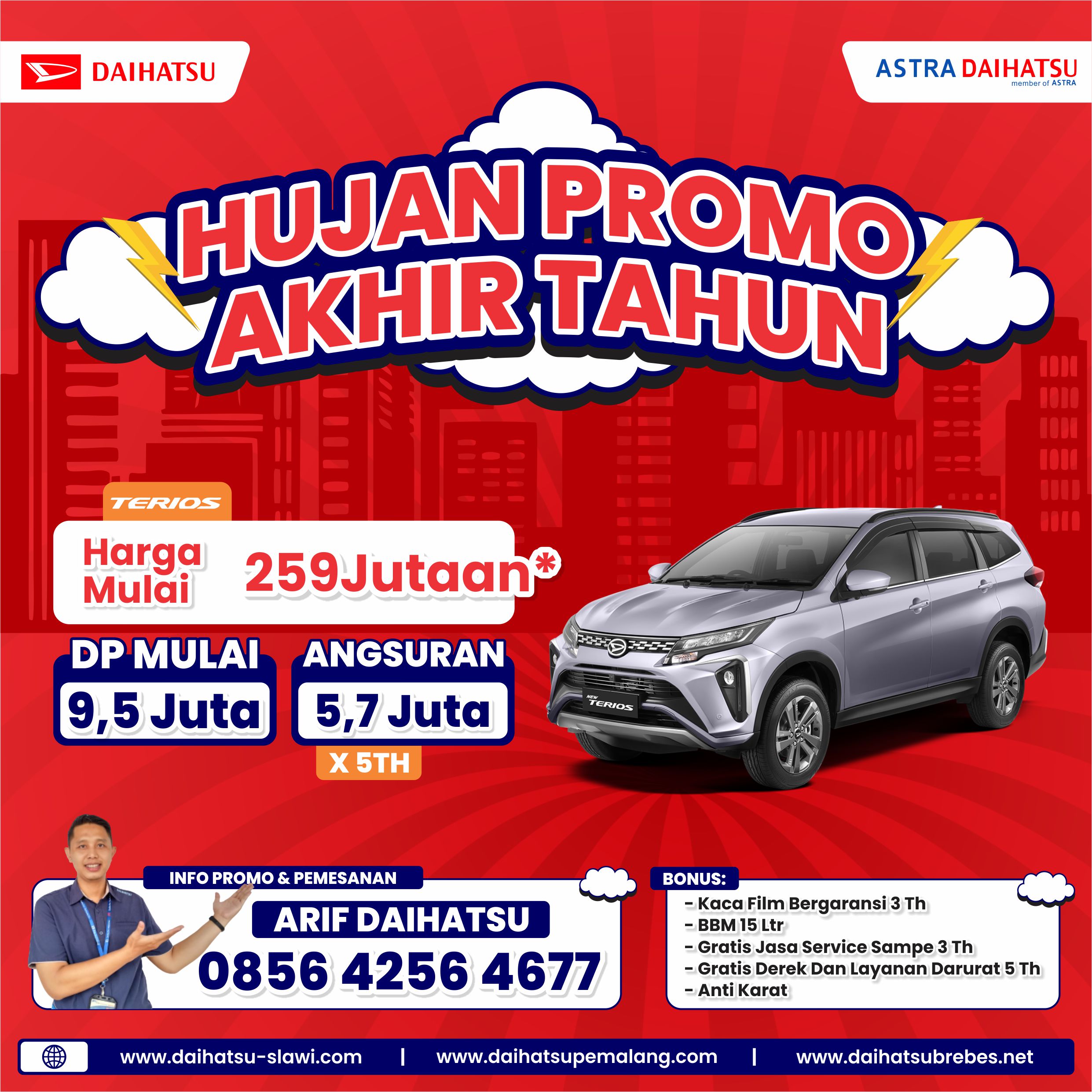 GEBYAR PROMO AKHIR TAHUN TERIOS DP 11 JUTAAN